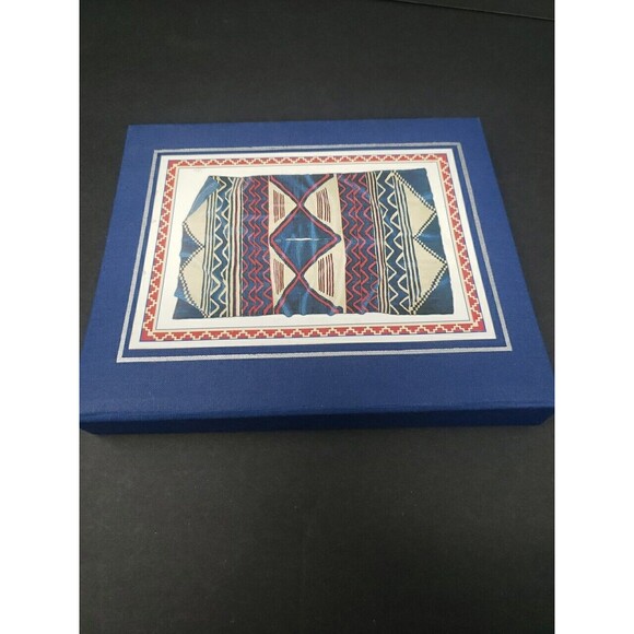 Vintage Gibson Address Book 1982 Unused Native Navajo Design Ring Binder Cloth - Picture 11 of 13